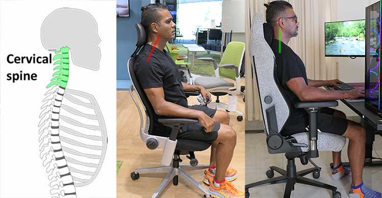 Gaming chair vs office chair headrest comparison