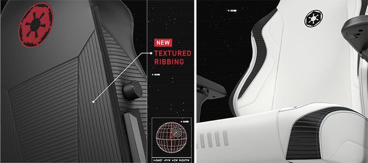 Secretlab Star Wars gaming chair details up-close