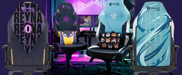 Reyna and Jett Valorant gaming chairs