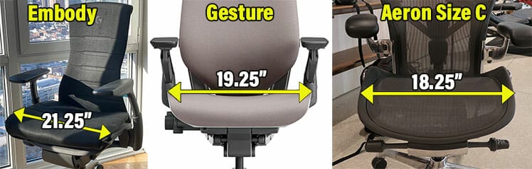 Seat widths of the 3 best computer chair for big guys picks