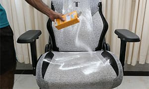 How to clean cloth gaming chair using a baking soda bath