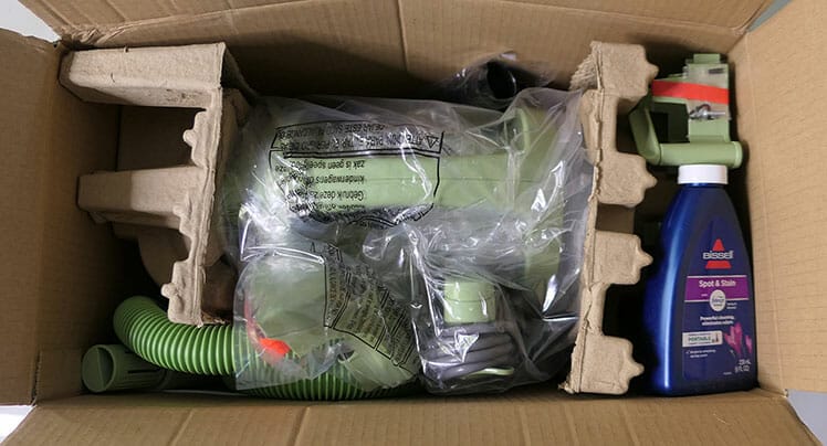 Bissell Little Green box contents packaging 