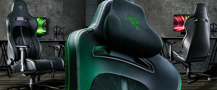Razer Enki Pro headrest closeup