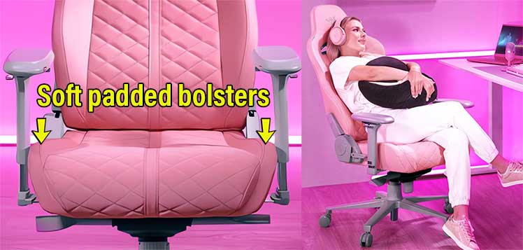 Razer Enki seat bolsters