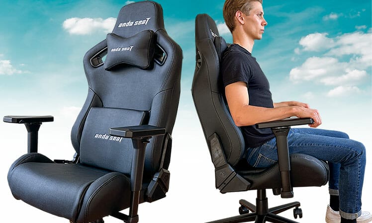 AndaSeat Frontier XL gaming chair review with tall user