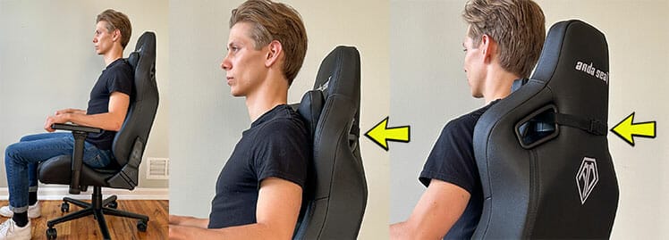 AndaSeat Frontier XL headrest usage