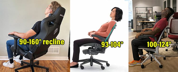 Frontier XL recline functions versus ergonomic office chairs
