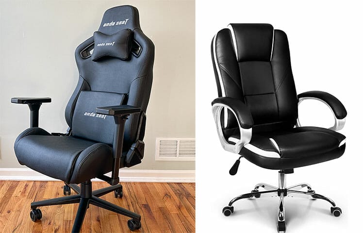 Gaming chair vs non-ergonomic office chair