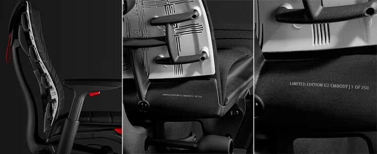 G2 Embody gaming chair design features
