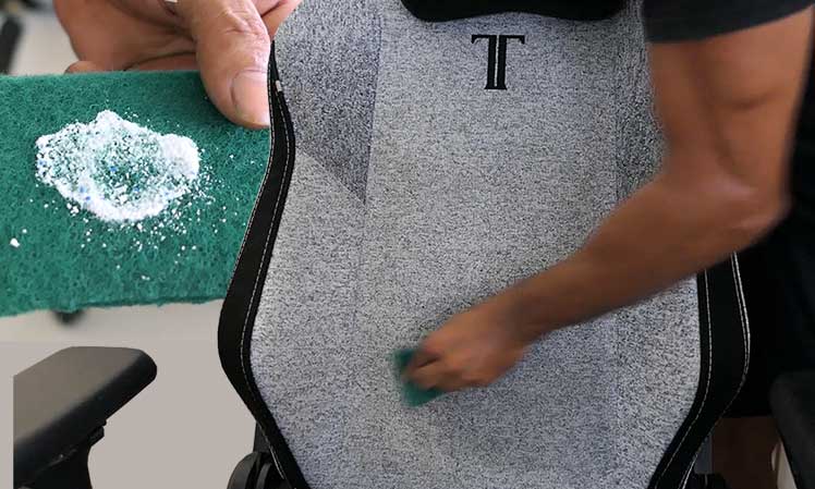 Simple method to clean a fabric gaming chair