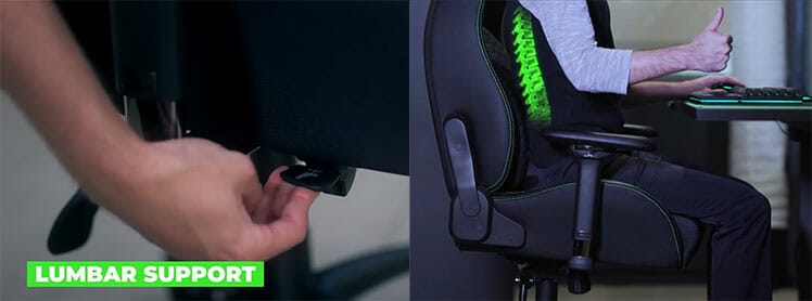 Razer Iskur lumbar support functionality