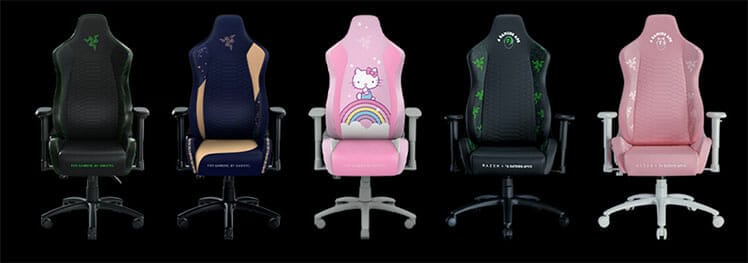 Razer Iskur X gaming chair styles