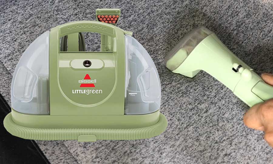 Review: using a B iseell Little Green Portable Carpet cleaner to clean a fabric gaming chair