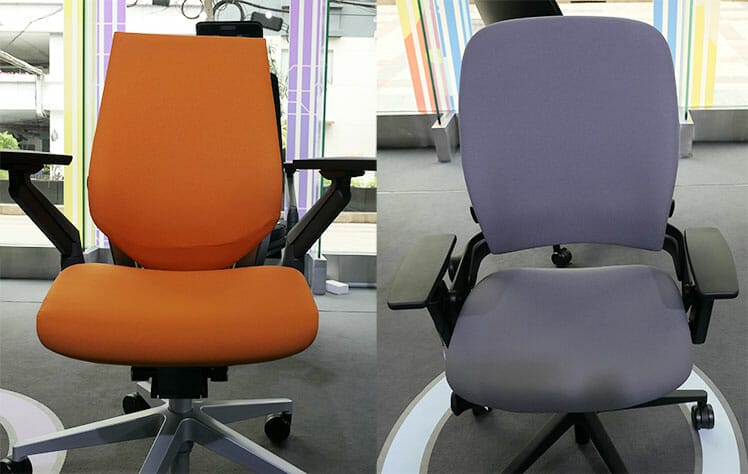 Steelcase Gesture & Leap: clean fabric office chair options