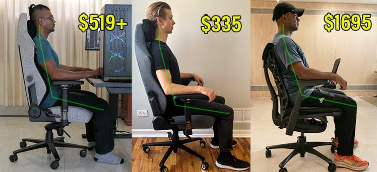 Champion Series neutral posture versus other high-end ergonomic chairs