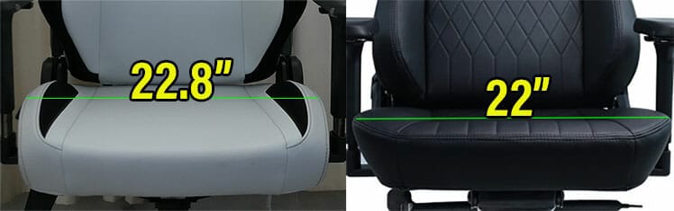 Gaming chair seat width measurements