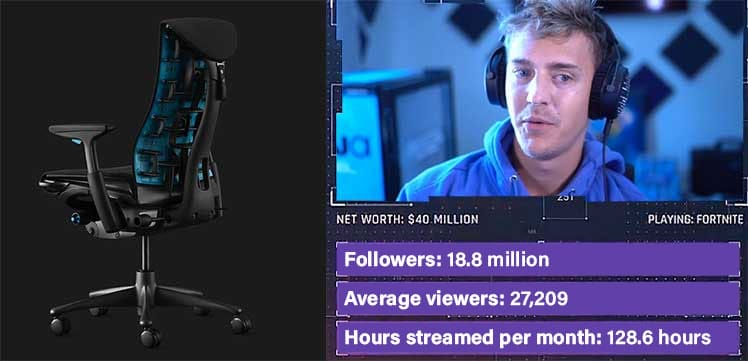 Best chairs for discount streaming