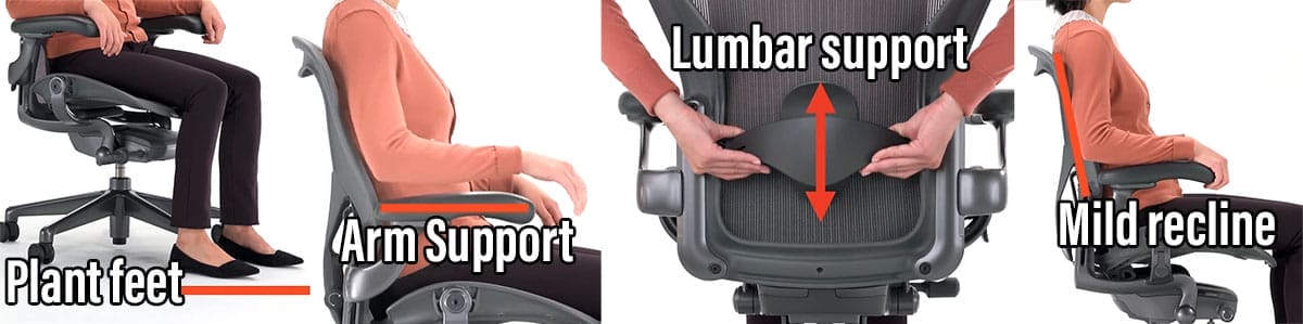 Herman Miller Aeron core ergonomic features