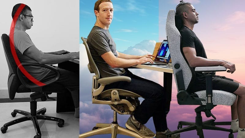 Non-ergonomic vs ergonomic chairs