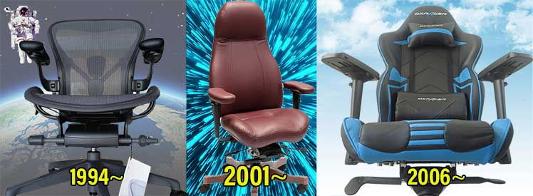 Hybrid char placement in ergonomic seating history