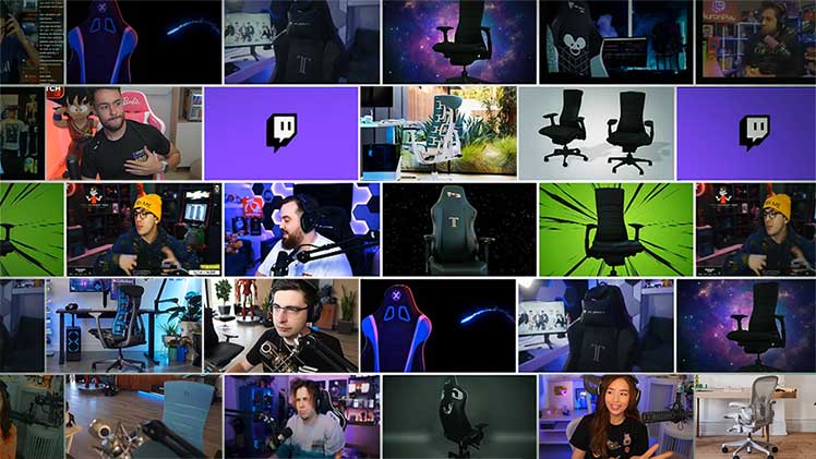 What gaming chairs do pro Twitch streamers use?