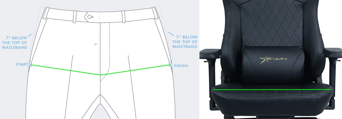 How to measure your ideal chair seat width