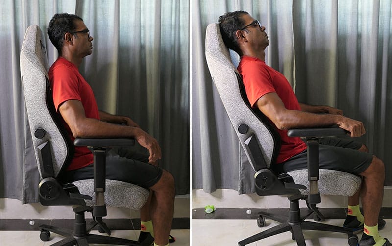 Using a Titan Evo chair without a headrest
