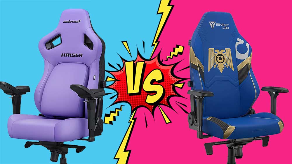 Kaiser 4 vs Titan Evo gaming chairs