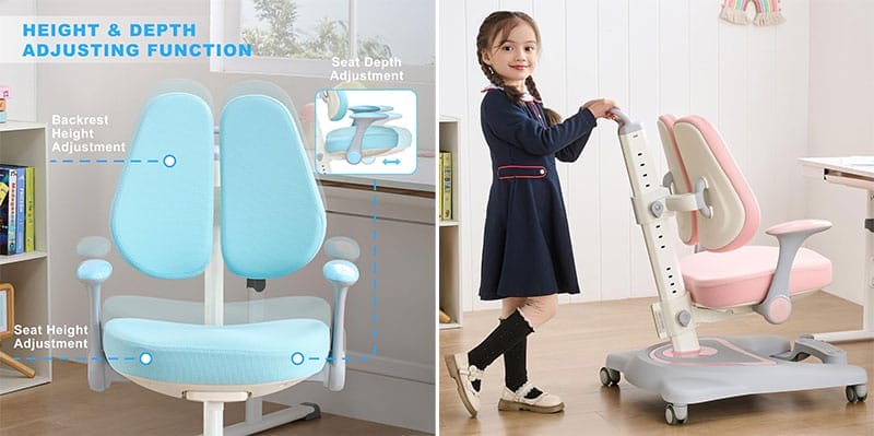 Two views of Eriya kids chair