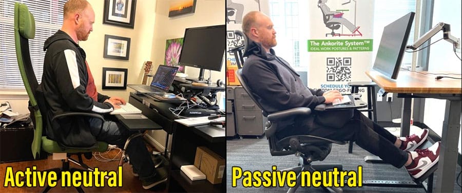 Active vs passive neutral postures