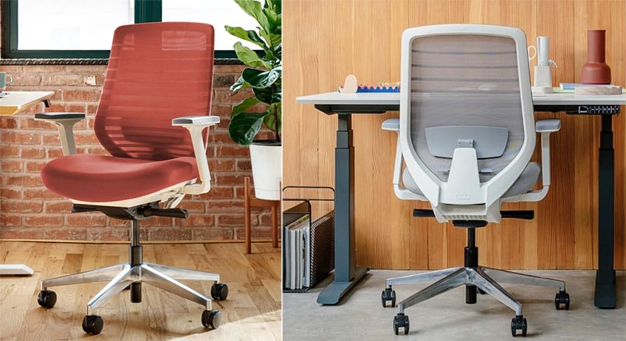 Branch ergonomic office chair front and rear view