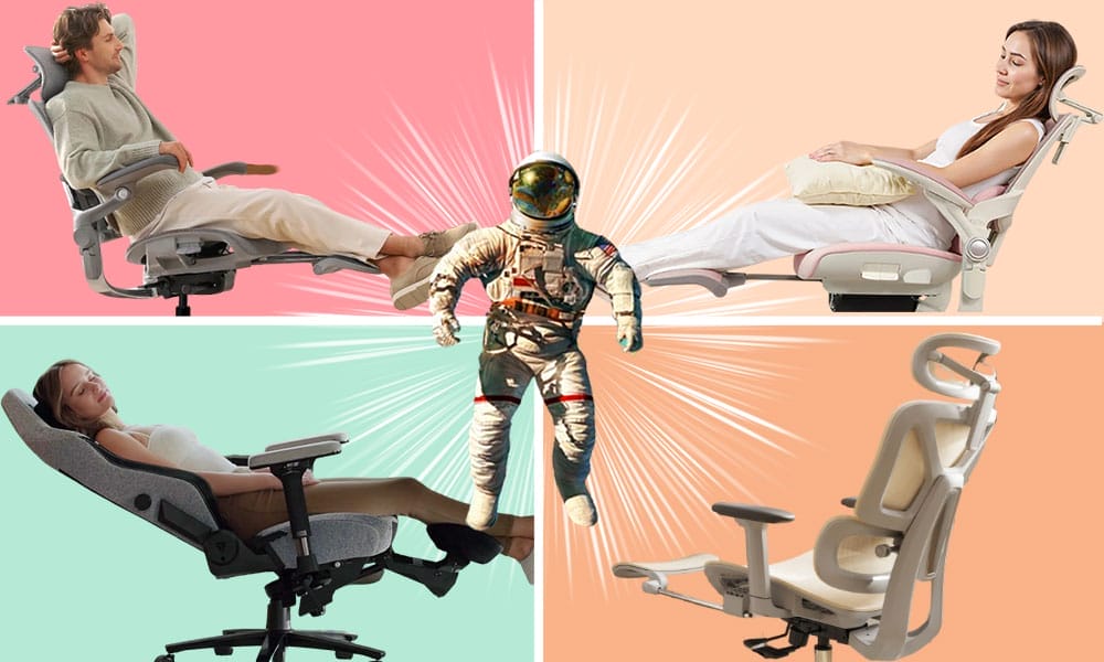 Best premium footrest gaming chairs in a grid