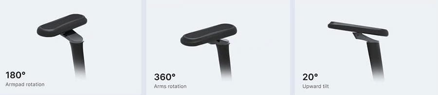 Anda Seat Kaiser 4 6D armrest functions