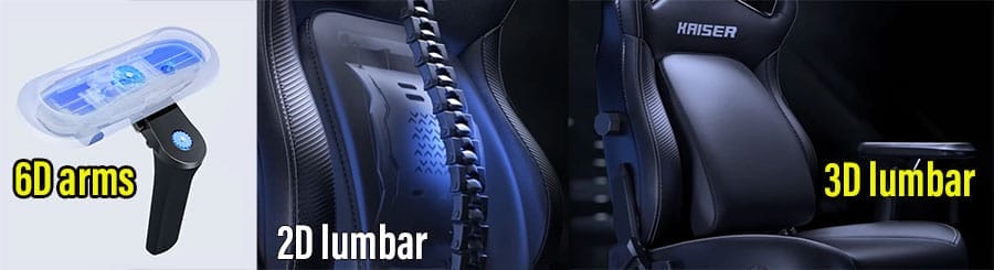 New Kaiser 4 chair features