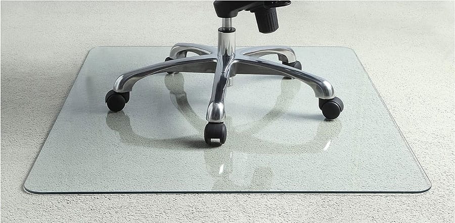 Lorell Tempered Glass chair mat