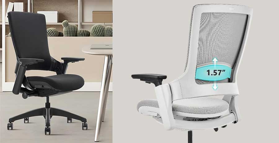 C;latina Mellet lumbar support height adjustment range