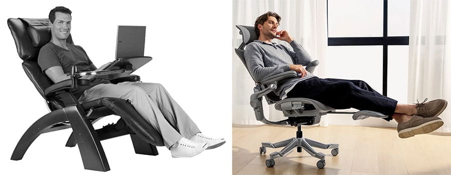 Zero gravity recliner vs footrest gaming chair