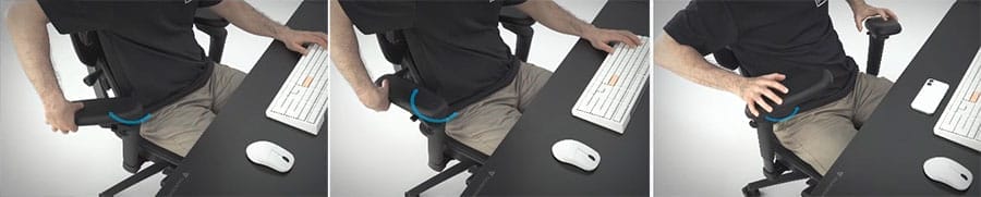 ThunderX3 armrest adjustability